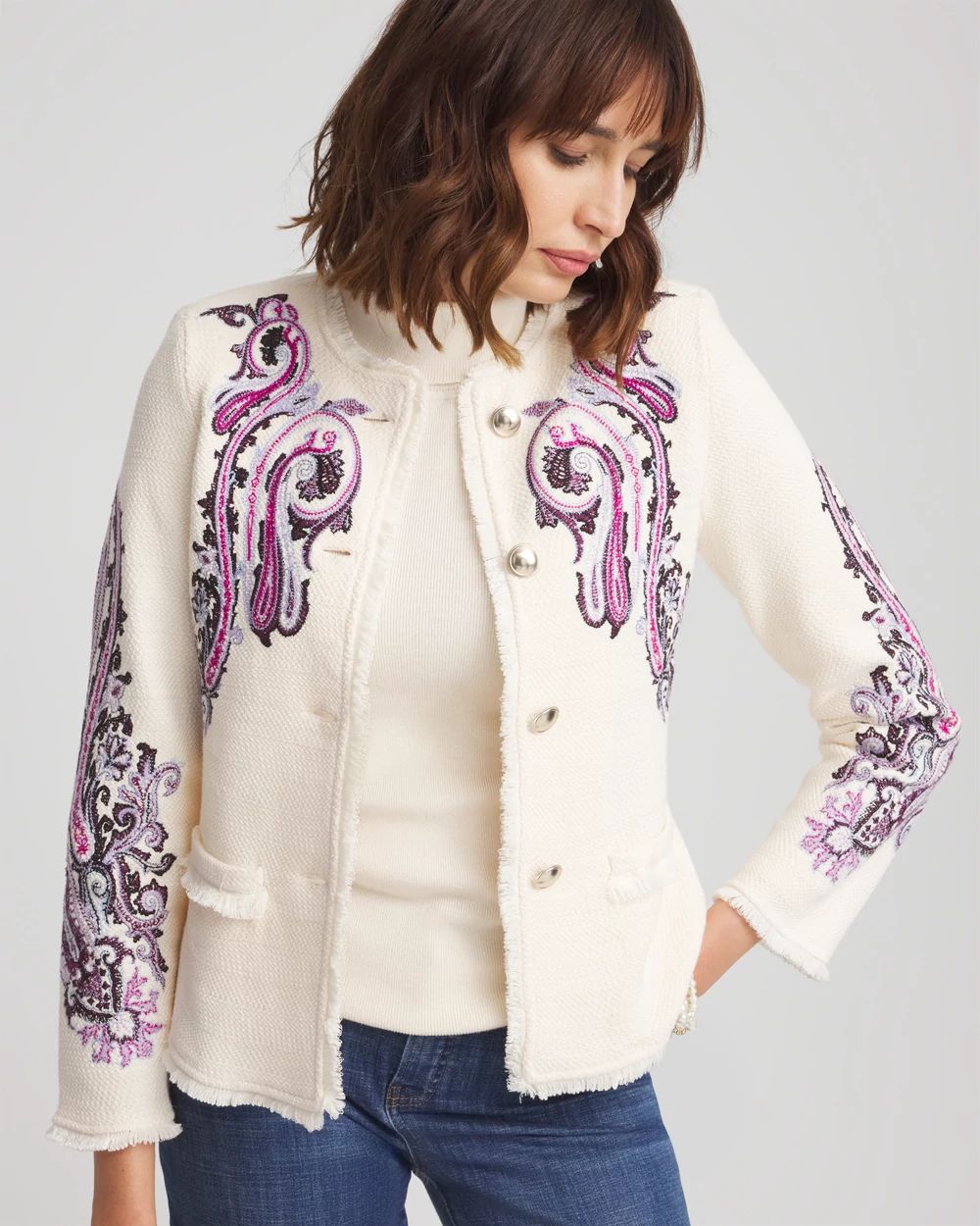 Embroidered Paisley Lady Jacket | Chico's